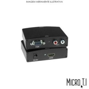Conversor Vga Femea Para Hdmi Com Audio Desbloqueado 1577