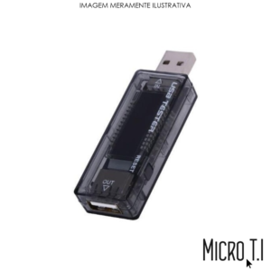 Testador E Medidor De Voltagem Amperagem E Capacidade P/ Porta Usb