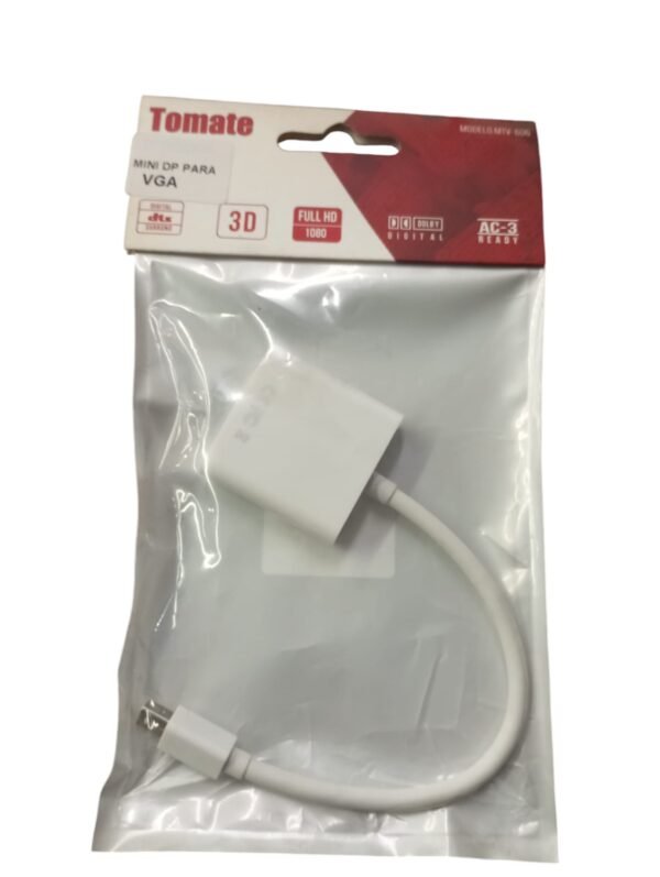 Adaptador Mini Displayport X Vga Mtv-606 - Tomate