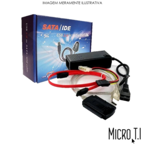 Conversor Usb 2.0 Para Sata/Ide Fonte 3em1
