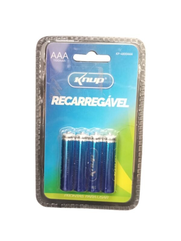 Pilha Aaa Recarregavel - Knup
