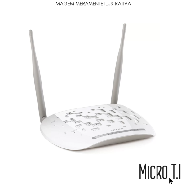 Modem Roteador Adsl 2+ 300mbps Wifi Com Usb - Tplink