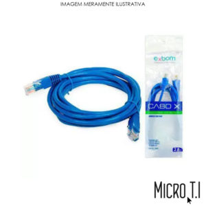 Cabo De Rede Crimpado Cat5 E - 2m