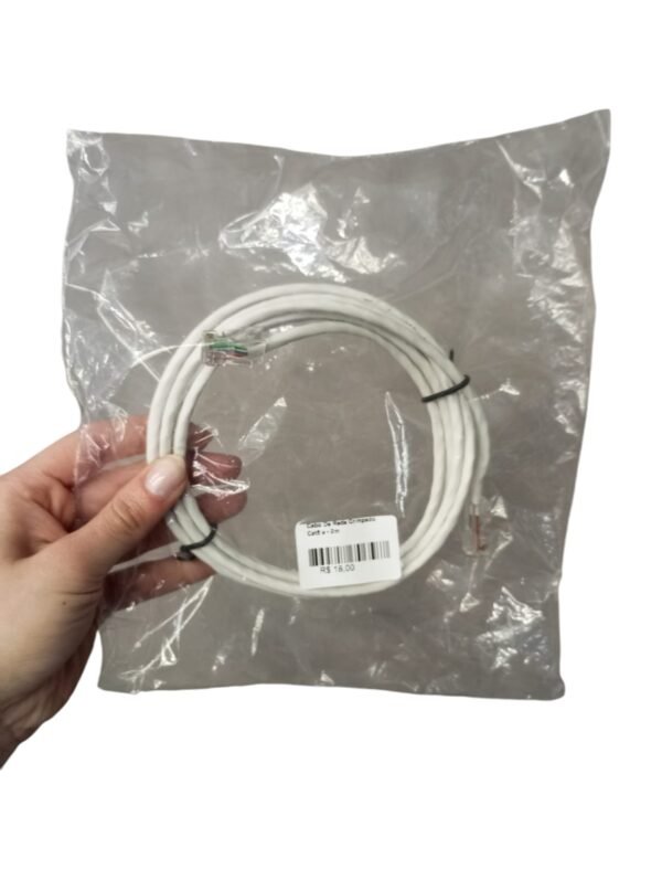 Cabo De Rede Crimpado Cat5 E - 2m - Imagem 3