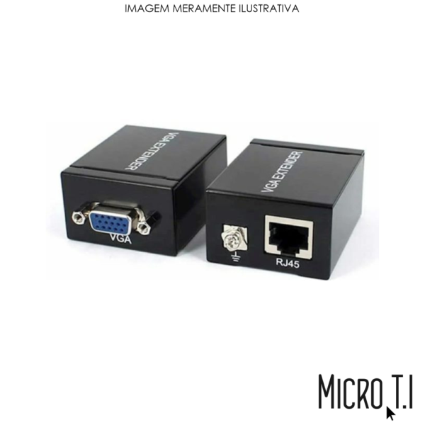 Extensor De Sinal Vga  Via Cabo De Rede Rj45 - Kp-Hm004 - Knup