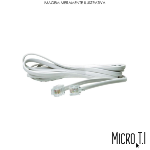 Cabo De Telefone Com Plug Rj11 1m - Mb Tech
