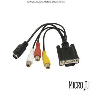 Cabo Conversor Vga/ Tv - S-Video 3rca - Fx-Vga1 - Flex