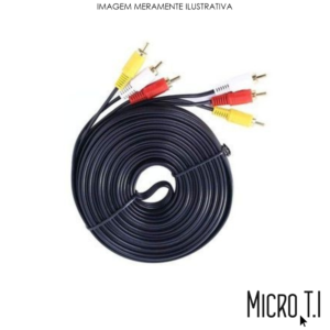 Cabo 3rcax3rca 3 Metros Reforçada Ponta Dourada - Exbom