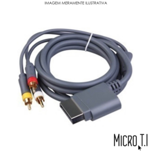 Cabo Av Rca Áudio Vídeo Xbox 360 1,5 Metros
