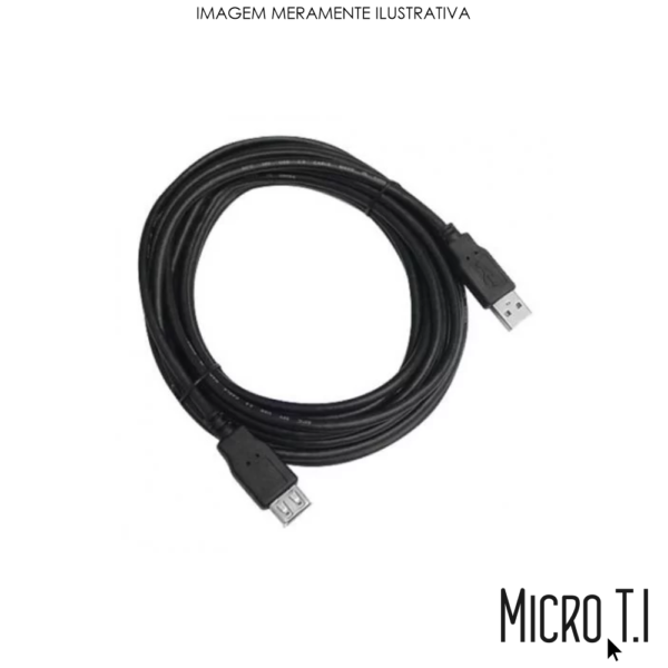 Cabo Extensor Usb 1,5m 90cm - 2.0- Fêmea E Macho