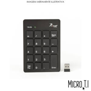 Teclado Numérico Usb S/ Fio Kp-2038 - Knup