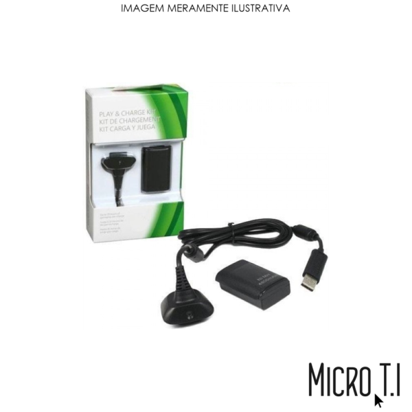 Kit Carregador E Bateria P/ Xbox 360 - Kap-H360
