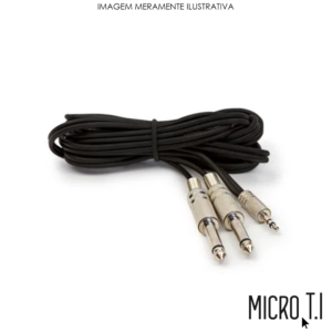 Cabo P10 / P10 3m - Kap-P10-P10 - Kapbom