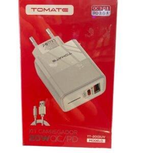 Carregador c/ porta USB e V8 20W Tomate - TT-2001UV