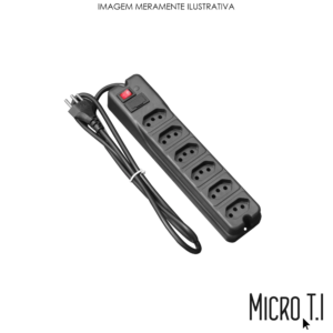 Régua de Energia 6 Tomadas