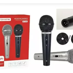 Kit 2 Microfones c/Fio Mt-1028 - Tomate