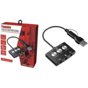 Adaptador Placa De Som Profissional - Mst-007 -Tomate
