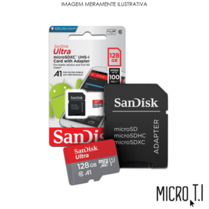 Cartão De Memória Ultra 128Gb - Sandisk