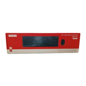 Teclado e Mouse Sem Fio  - Mkt-W111 - Tomate