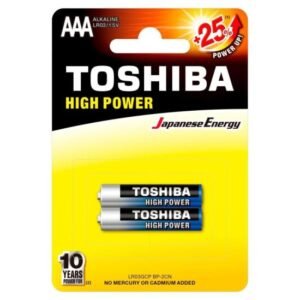 Pilha Alcalina Aaa Lr3gcp Bp- 2cbh 2un - Toshiba