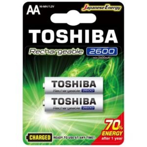 Pilha Aa Recarregavel C/ 2un 2600 - Toshiba