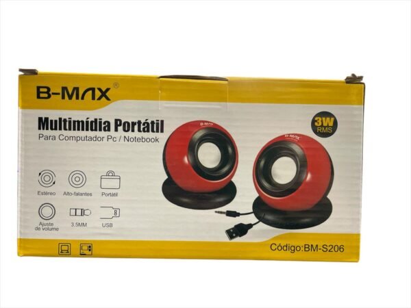 Caixa De Som Para Computador - B-max - Bm-s206