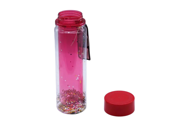 Garrafa com Glitter Parede Dupla para Água 500 ML