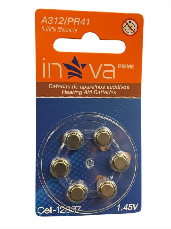 Bateria para aparelho auditivo 1.45v - A312/PR31 - Cell-12837