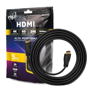 Cabo HDMI 2.0 4K 5m - HD4K50 - ELG
