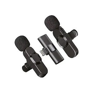 Microfone Sem Fio Duplo IOS - A'Gold - MCF-06