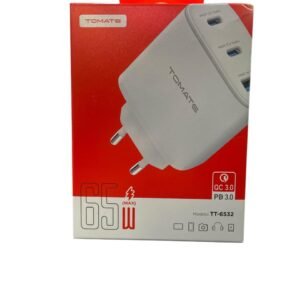 Fonte Turbo USB-C e USB 65w - Tt-6532 - Tomate