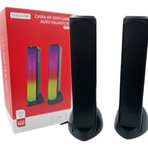Caixa De Som Gamer Bluetooth e P2 Rgb 20W - MTS-3002 - Tomate