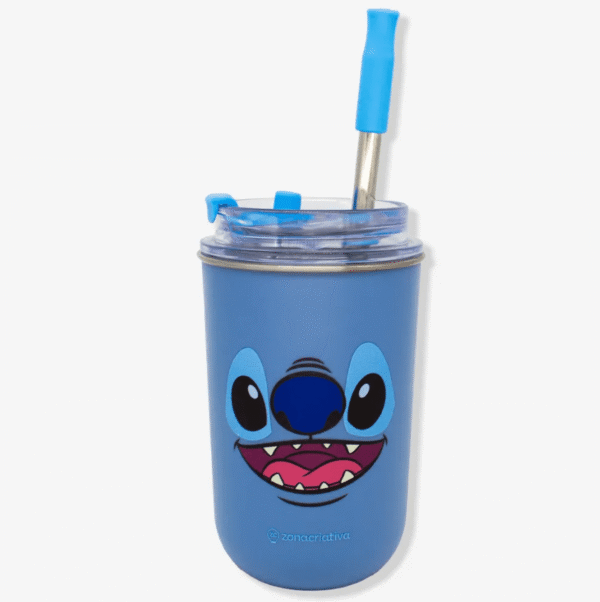 Copo Neo 300ml com Canudo Stitch