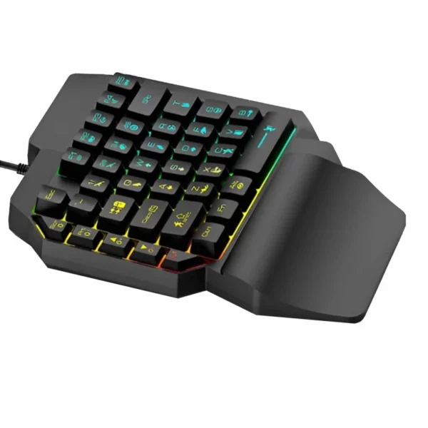 Teclado Gamer Single Hand USB RGB - Kp-Te133 - Knup