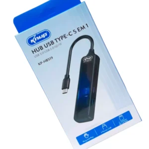Hub Tipo-C 5 em 1 - 3 Portas Usb 2.0 - Kp-Hb519