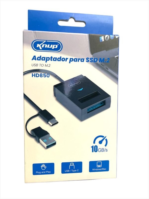 Adaptador p/ SSD M.2 - Hd850 - Knup
