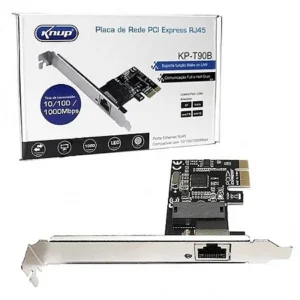 Placa De Rede PCI Express RJ45 10/100/1000 - T90B - Knup