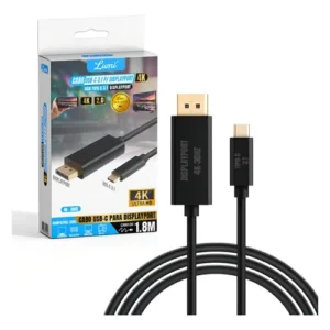 Cabo De DisplayPort p/ Tipo C 1.8m 2.0 - Lt-T002 - Lotus