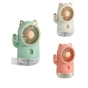 Ventilador Umidificador De Ar Gatinho - Tomate - MLF-088