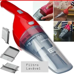 Aspirador Pó Água Portátil S/ Fio Recarregável - APB3600 - Black Decker