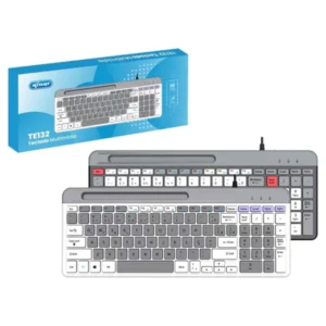 Teclado C/ Fio e Suporte P/ Smartphone - Knup - Te132