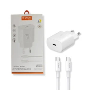 Kit Carregador Turbo 30W USB Tipo-C - A'gold - CA37-3