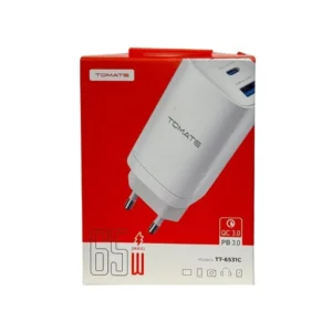 Fonte Turbo USB-C e USB 65w - Tt-6531 - Tomate