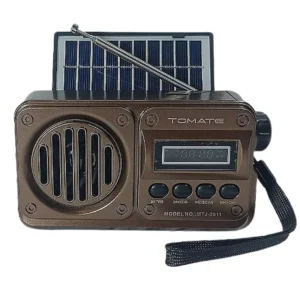 Radio C/ Painel Solar FM - MTJ-2011 - Tomate