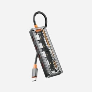 Hub USB-C 5 Portas USB + 1 Porta Type-C - Knup - KP-HB505