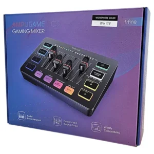 Mixer de Áudio FIFINE Ampligame SC3W