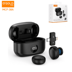 Microfone De Lapela Tipo C e Lightining - Mcf-38A - A'Gold