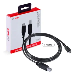 Cabo De Impressora Usb C - Usb B - PUCBP-1