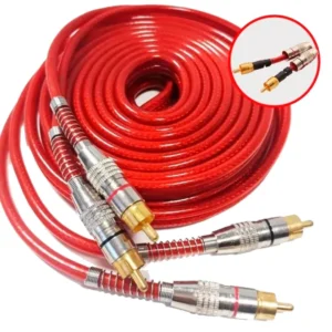 Cabo Rca 5m Tech One - Vermelho