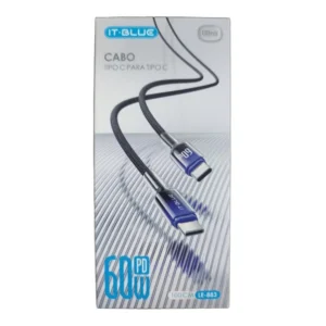 Cabo Tipo-C p/ Tipo-C 60w - Le-883 - It-Blue